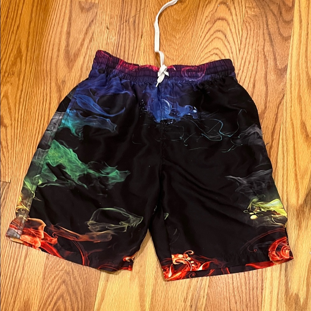 Multicolor Smoke Pattern Men's Shorts